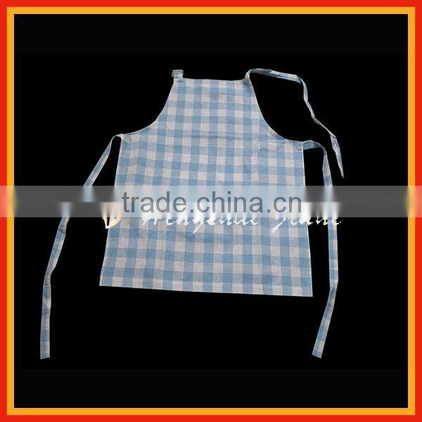 Fashion long bib apron with wide bowknot neck band