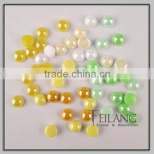 Top shiny half round acrylic pearl