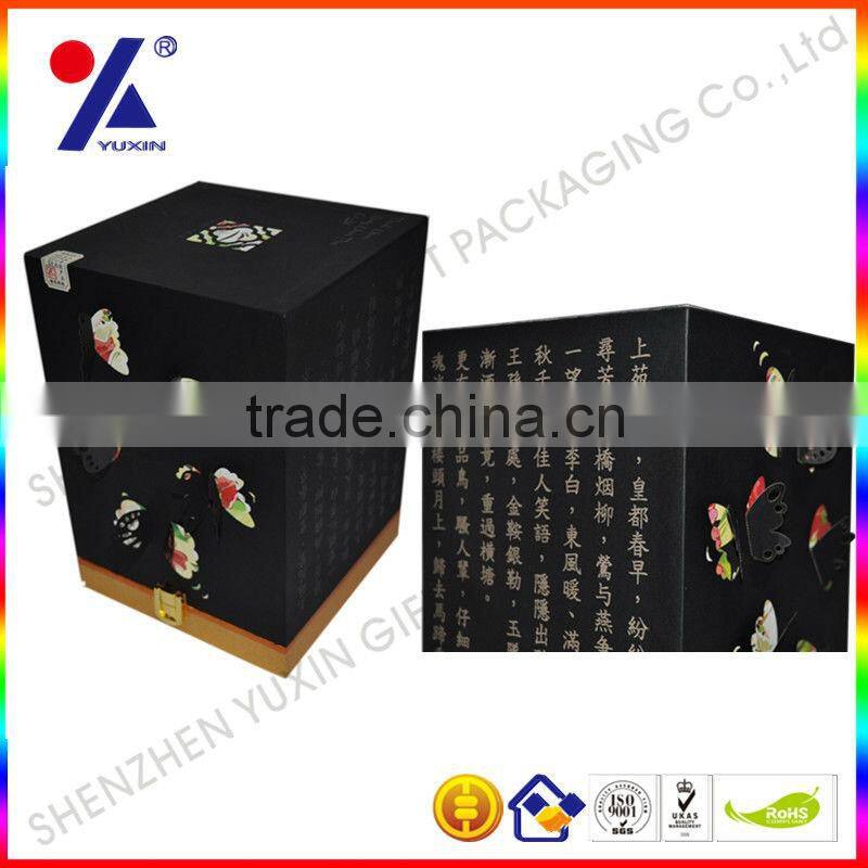 customized package for tea packing ,paper box for tea , stereoscopic butterfly tea package