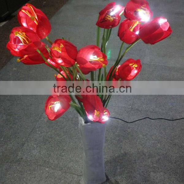 tulip,lily light up artificial flowers