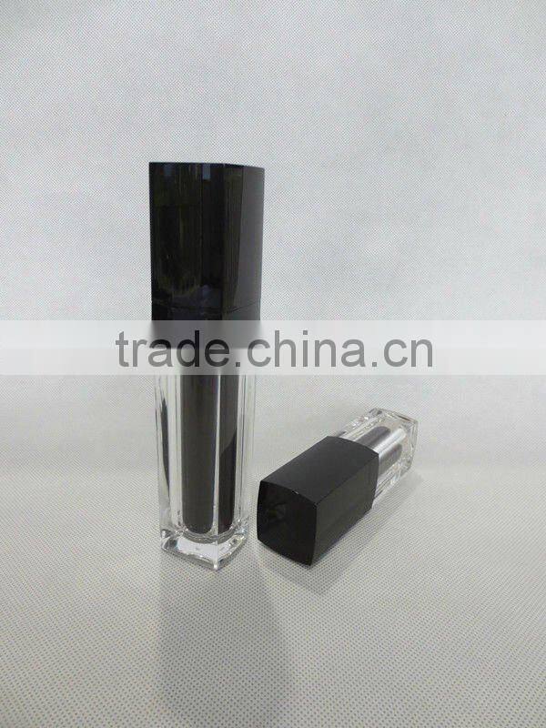 Black Acrylic Cream Jars and Cosmetic Lotion Bottles With Pump and Cap