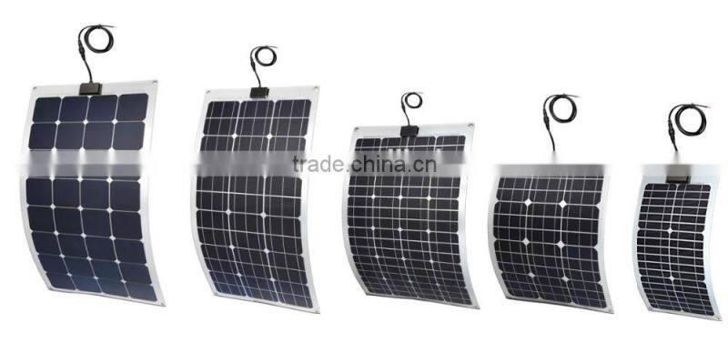 30W Monocrystalline Silicon Cell Marine Bendable Semi Flexible Solar Panel