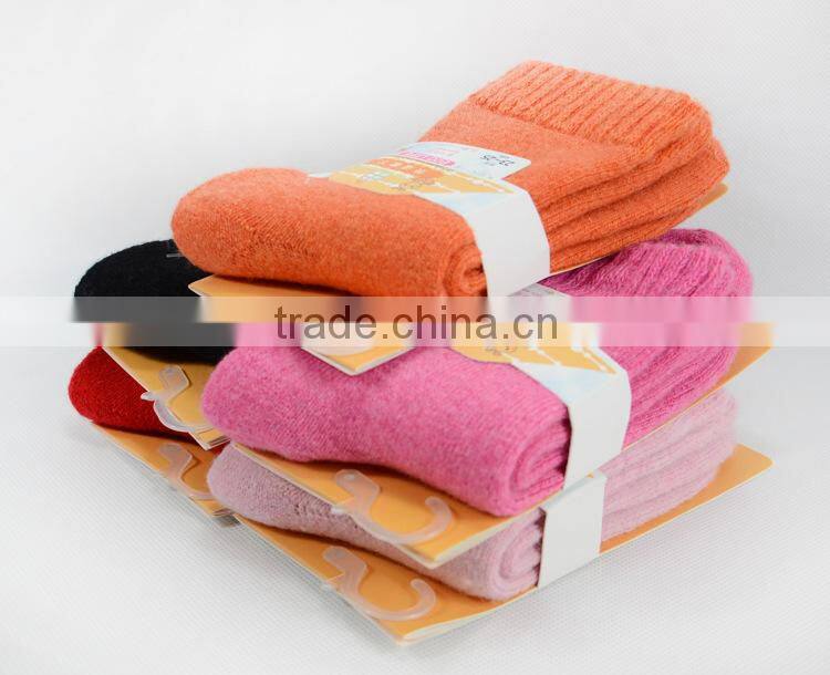 Thick warm winter colorful wool socks terry socks cashmere socks square Granada towel china socks factory