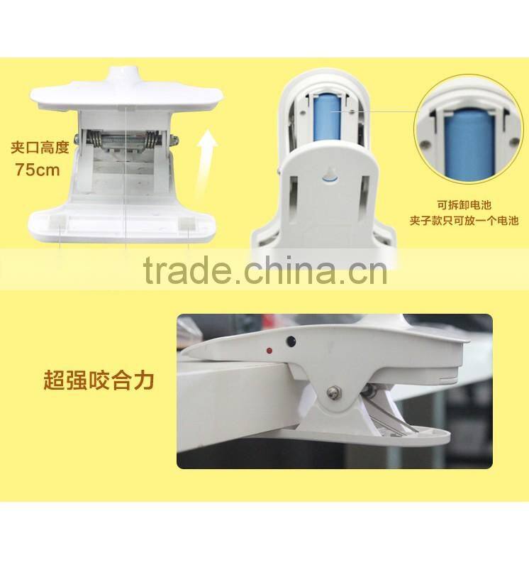 6W rechargeable lithium battery clip led desk light