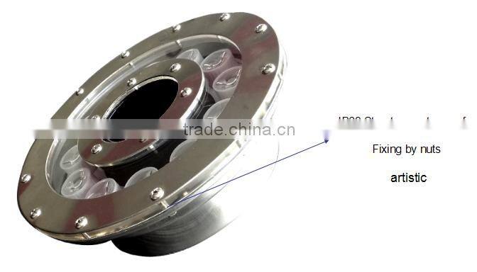 12V IP68 Waterproof DMX control led fountain ring light fountain light led underwater ring