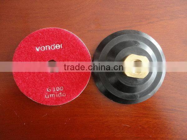 Newest best selling diamond fiber polishing pads