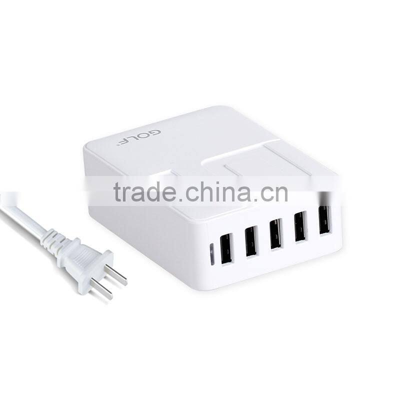 US/EU /BS Plug New Hot Selling !!Multi-function 5 USB Ports Wall usb Charger 5V 8A Power usb Adapter