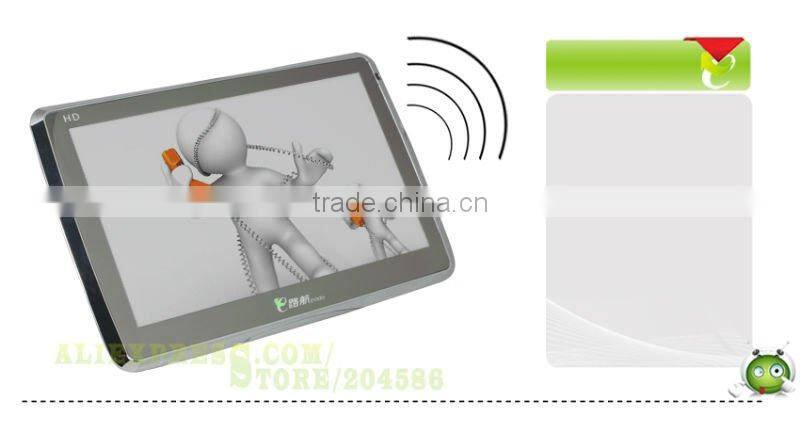 7 inch gps navigation for car Windows CE 6.0 128M RAM 4GB ROM with FM,Bluetooth AV-IN function
