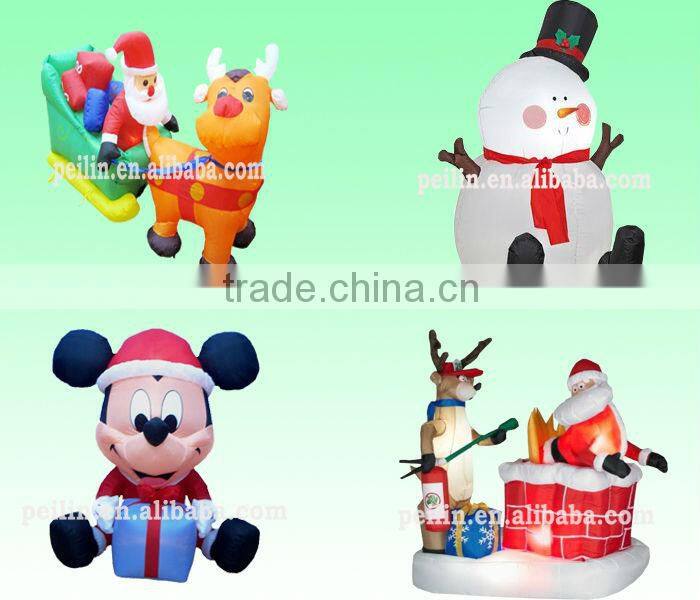 2013 christmas decoration inflatable snowman with baby