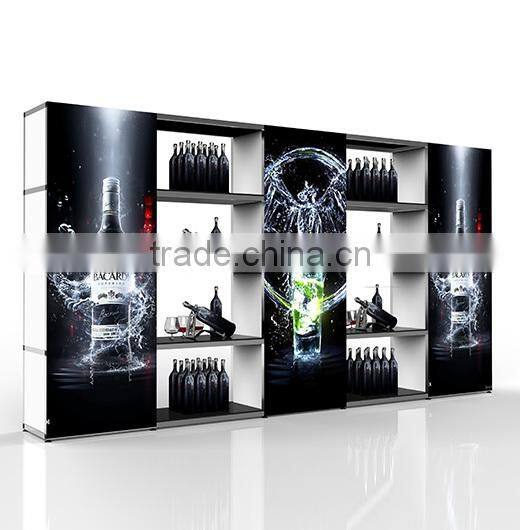 Modern Bar furniture lighted bar counter top with display wine cabinet