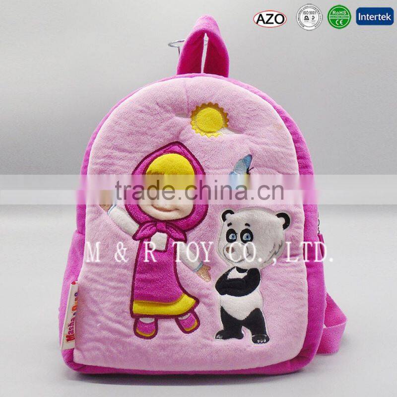 Hot sale cartoon book bags baby toys for girls