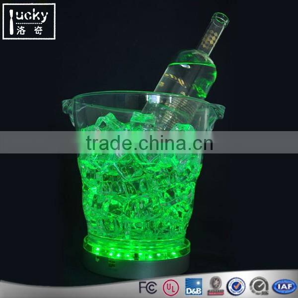 Acrylic transparent rectangle wine display case high quality liquor bottle holder display stand