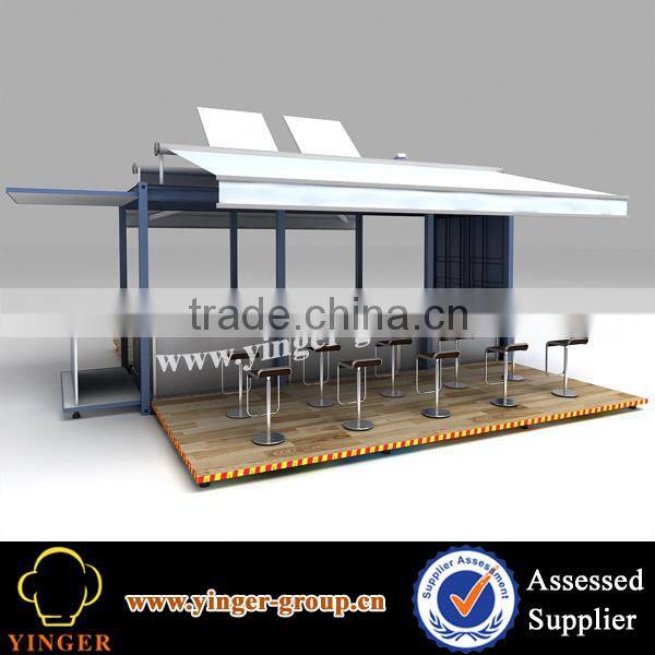 mobile china food kiosk catering trailer cart crepe