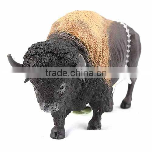 Injection molded animal Yak bull figures sculptures