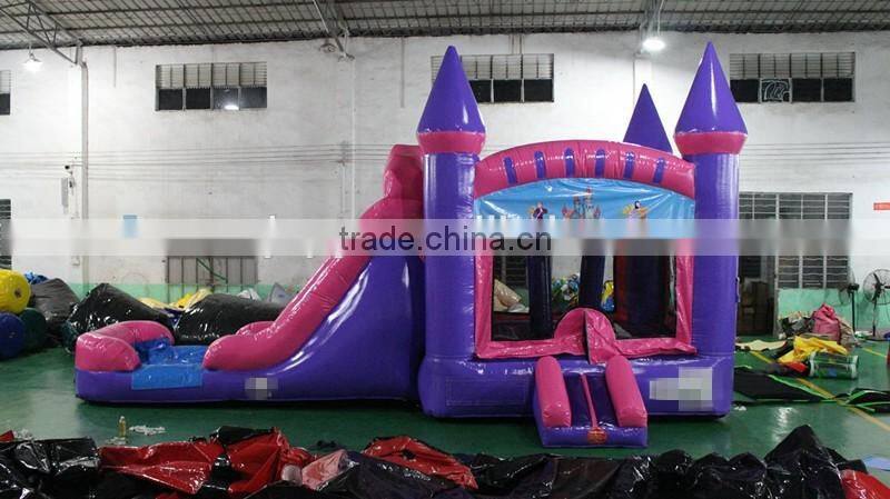2016 selling outdoor kid's park inflatable combo bouncer princess bounce house