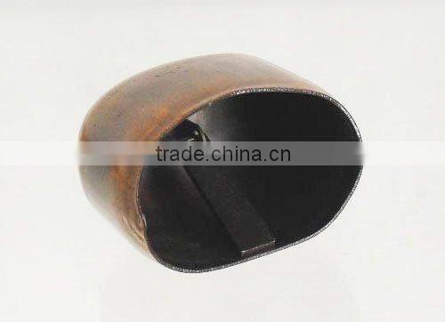 2.5" copper plated cow bell A2-043,powder coated/plated available (A069)