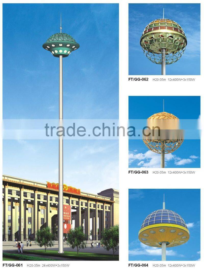 new modle hot dip galvanizing high mast pole