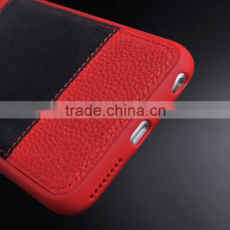 Wholesale Hybird leather+pc Phone Accessories Case For iphone 7