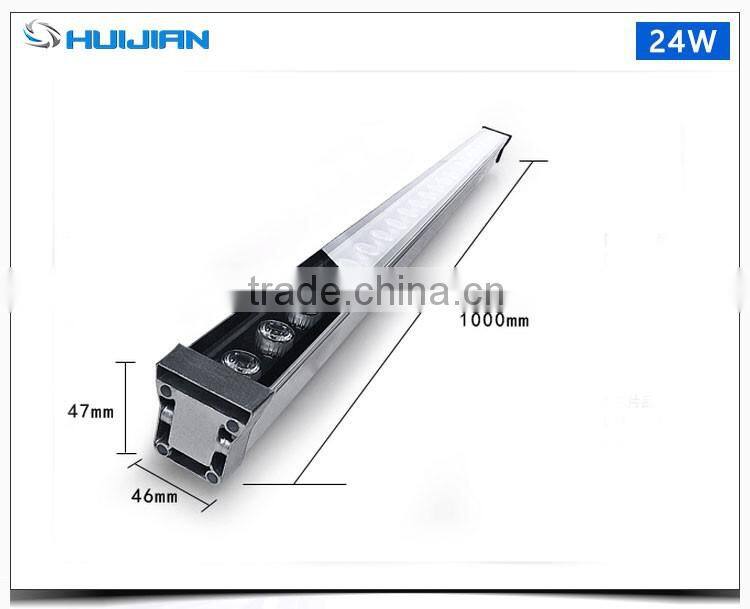 Factory provide 24W led wash RGB light LED wall wash bar lamp for outdoor and indoor places