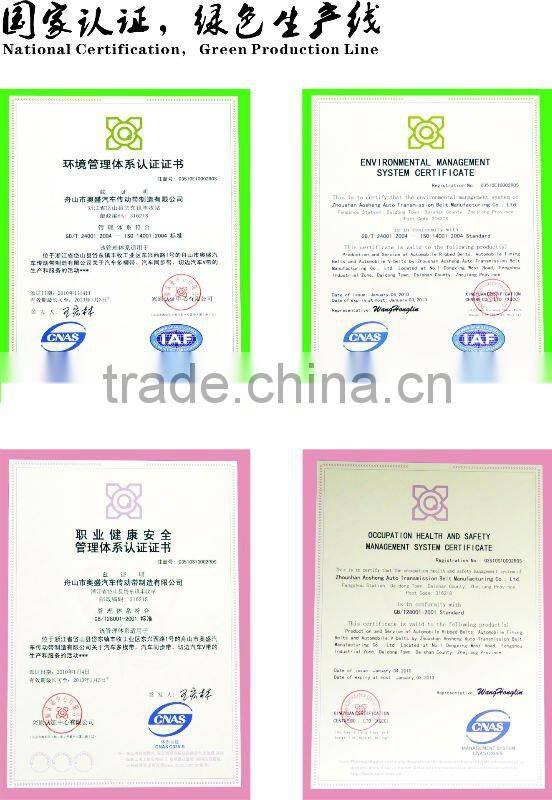 ordinary rubber auto v belt 10x850 20012 51120