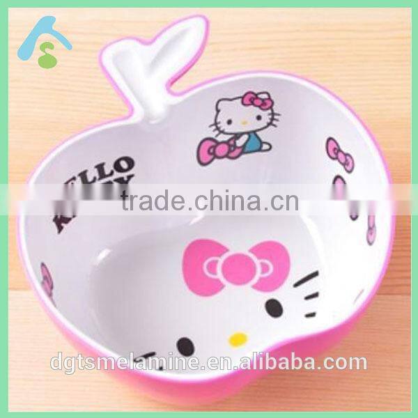 Melamine round bowls with cartoon logo