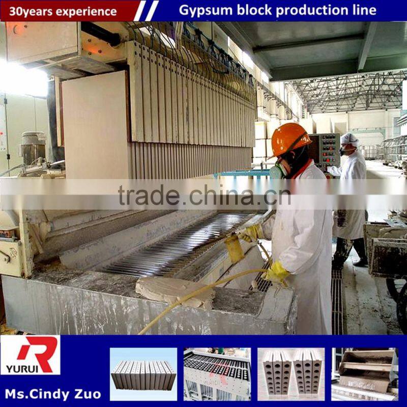 less investment gypsum block manufacturing machines fully automatic/new technology automatic gypsum block machine