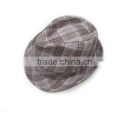 Fashion stripe fedora hat