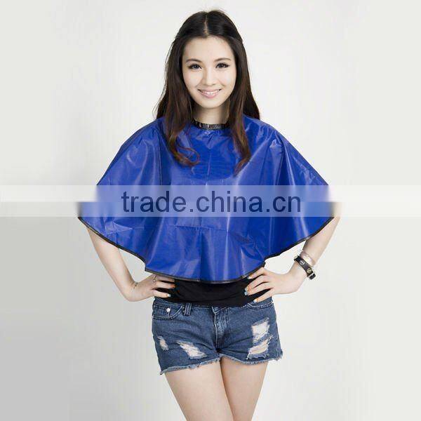 RED color hairdressing cape from manufactory cape for pvc