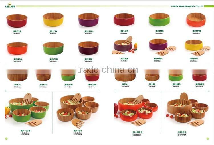 High quality small bamboo salad bowl wholesale