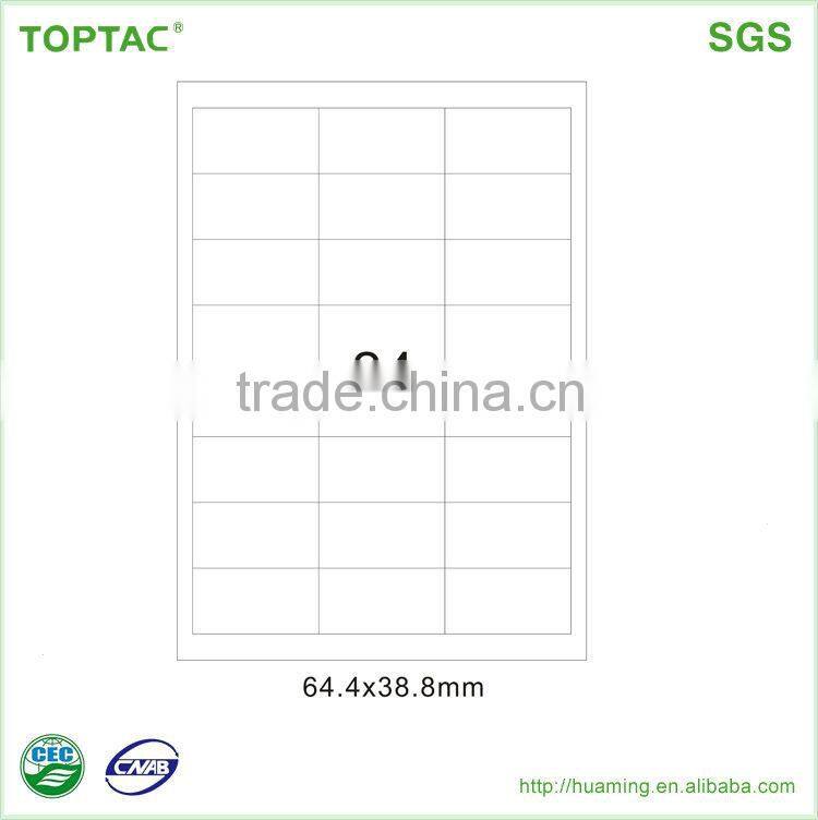 Wenzhou A4 Laser Labels size