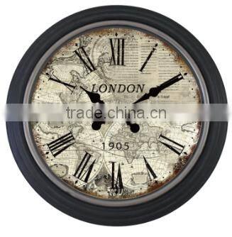 Retro vintage plastic large 20 inch wall clock