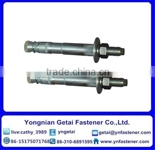 Mechanical anchor bolts, Grade 4.8 8.8, Hot dip galvanizing Carbon Steel DIN935 DIN937