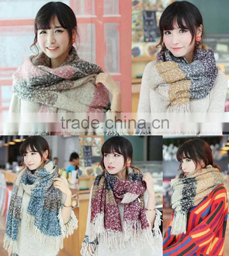 81310124 fashion women varicolored scarf
