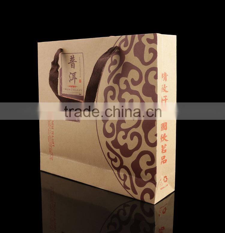 China wholesale new handmade recycled printed paper bag for tea