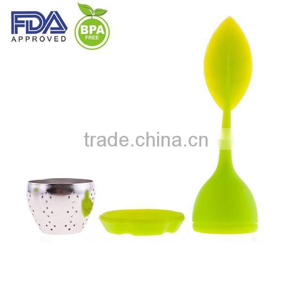 floating duck silicone tea filter silicone tea infuser stainless steel tea strainer,tea bag ,tea leaf ,tea diffuser