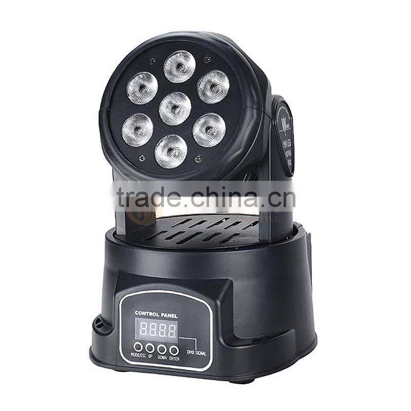 Mini 7X10W 4in1 Moving Head Light Pro Stage DJ Equipment Lighting