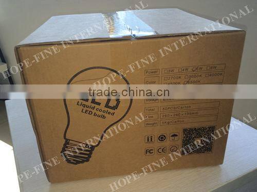 A19 SERIES 360 DEGREE E27 WARM WHITE LIQUID COOLED LED BULB