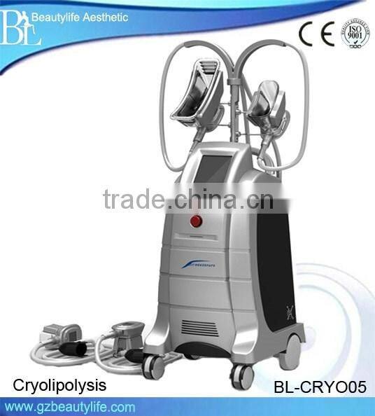 guangzhou BL Vertical home use Cryolipolysis cellulite elimination device with 4 handles for slimming body