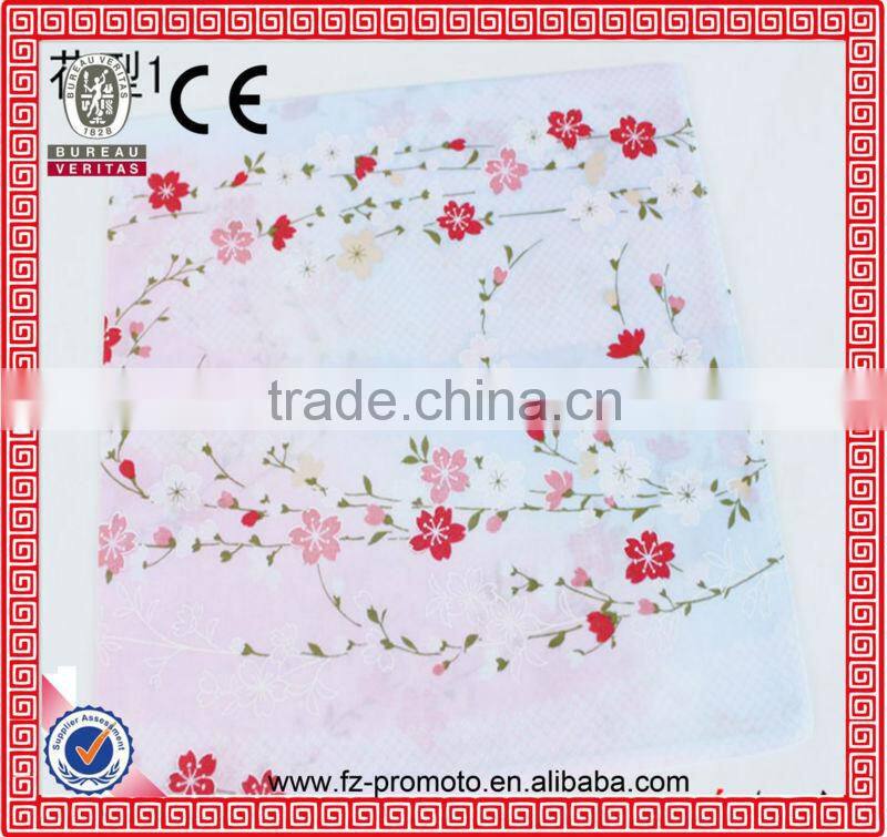 Wholesale emboroidery Silk Handkerchief/ soft handkerchief