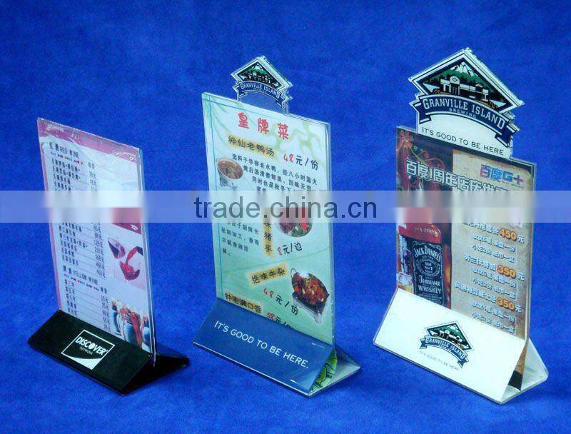 cheap plexiglass bill folders for restaurant