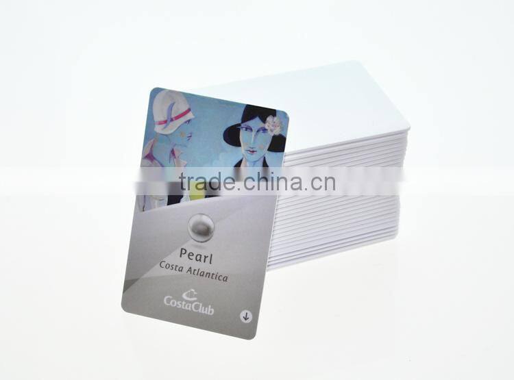 Hot selling contactless 13.56mhz dual frequency rfid card with CE certificate