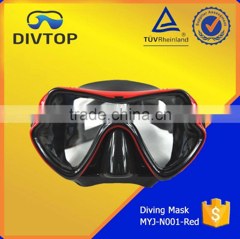 Silicone Black Adult OEM Swimming Diving Mask