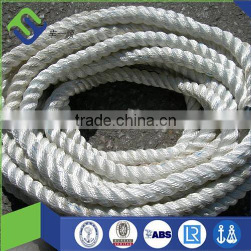 white 3-strand twisted polyester rope 8mm*200m