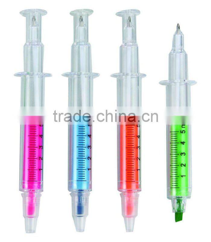 2016 hot Novelty syringe shape 2016 hot flower shape Promotional Markers & Highlighters