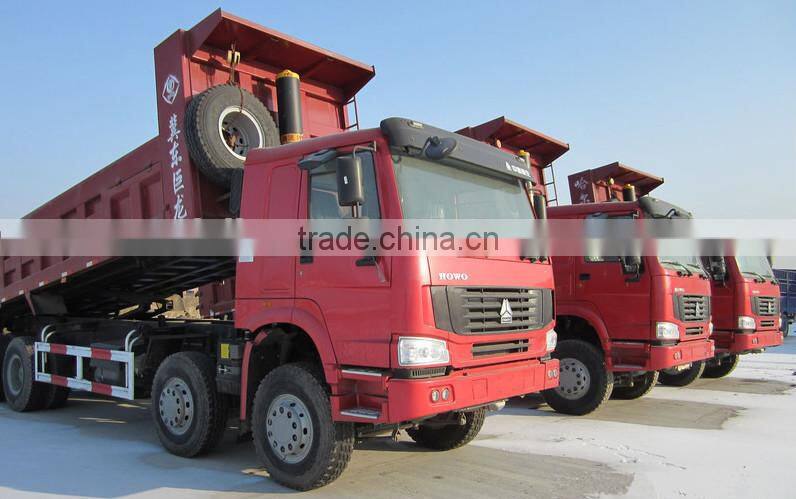 China Top brand quality guarantee heavy duty 375hp 8*4 Sinotruk dump truck for sale