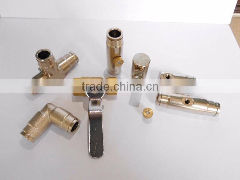 High pressure water misting nozzles pipe joint meatal connector