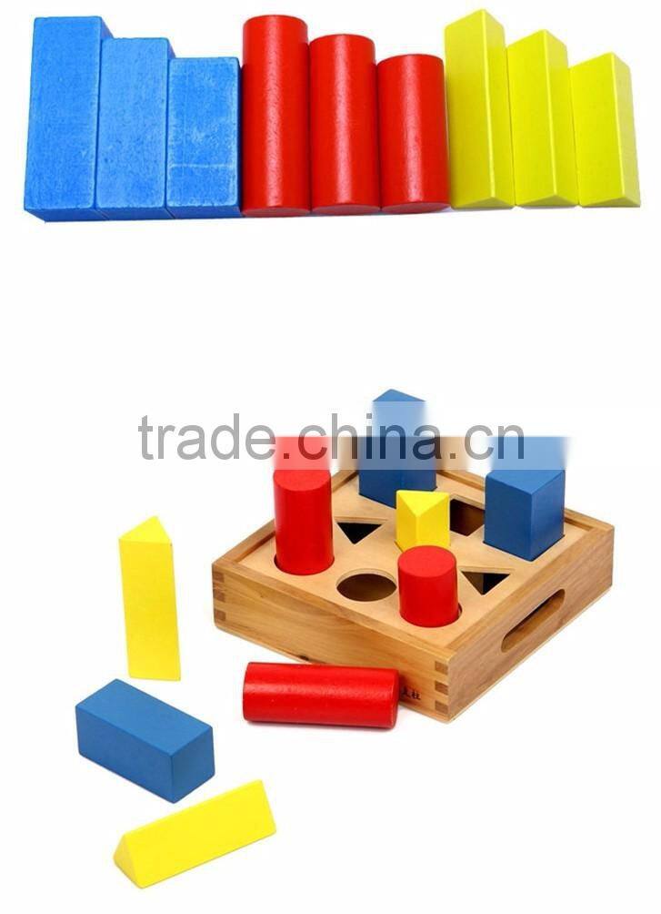 Monitessori educational toy wooden Geometry Shape Board Teaching Aids