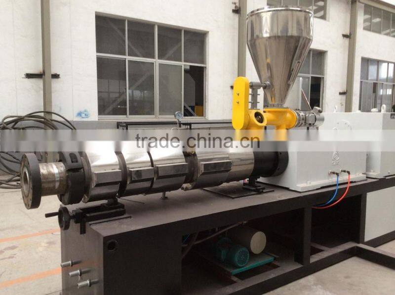 Double screw pvc extruder machine