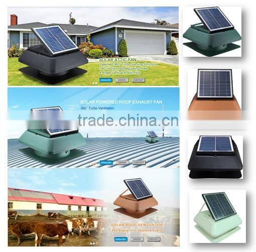 Fan winding machine Industrial exhaust fan solar attic air ventilator fan 12 inch with dc brushless motor remove top roof heat