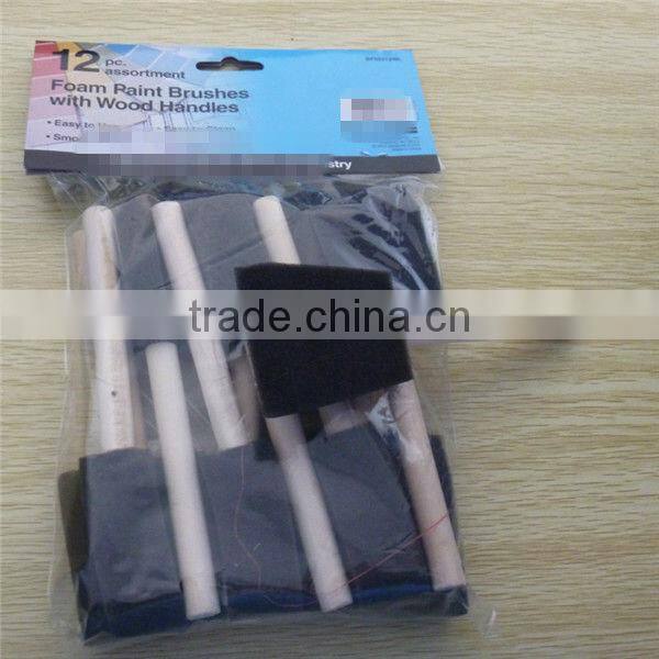 Low-density Flexible Durable Oil Painting Yellow Color Paint Foam Roller Brush